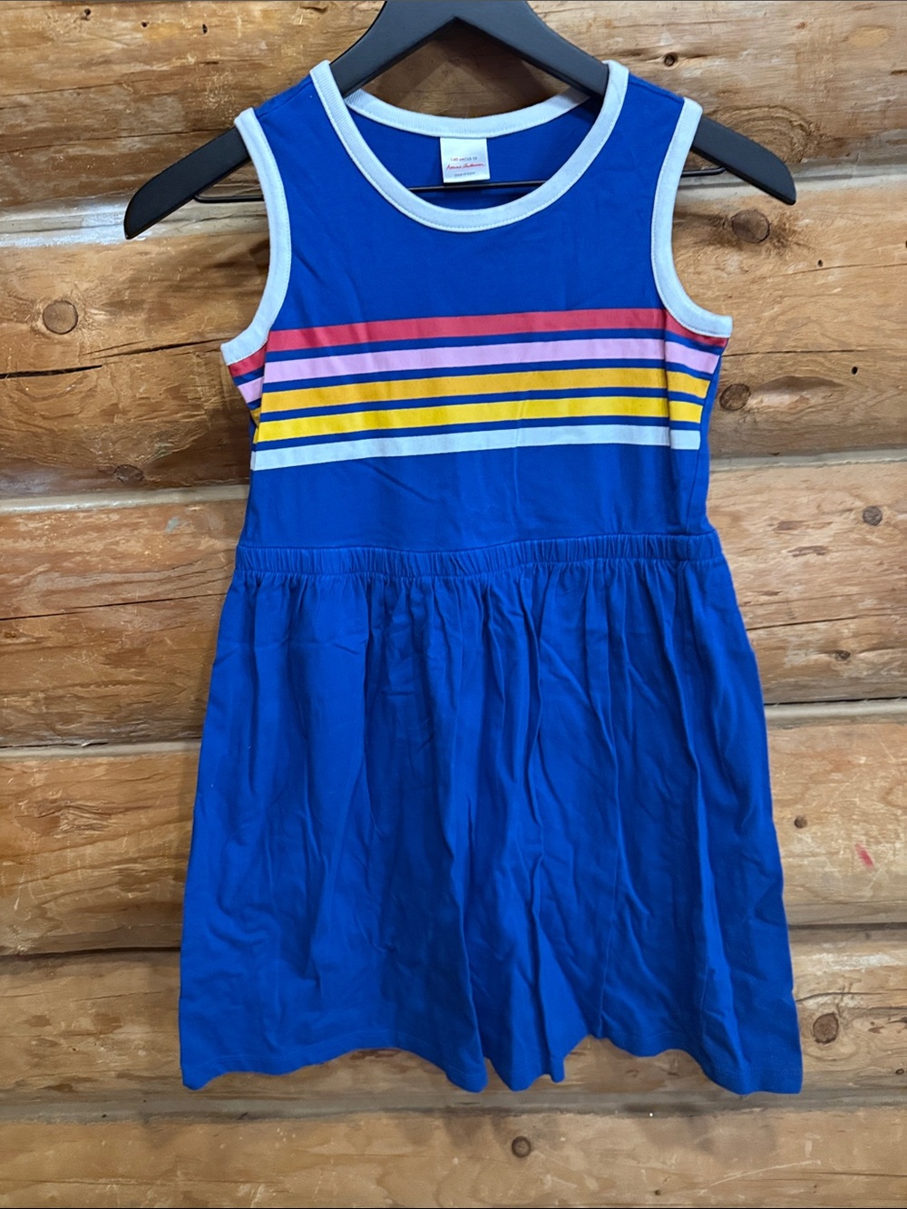 Hanna Andersson 140 Tank Top Striped Dress